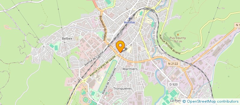localisation de l'entreprise SONALL'DE à AURILLAC