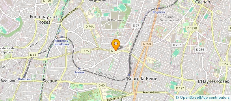 localisation de l'entreprise SONALY  BAGNEUX