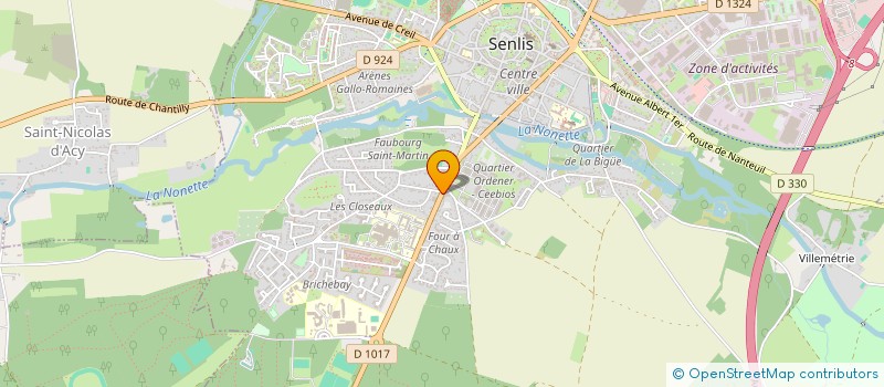 localisation de l'entreprise SONALY  SENLIS