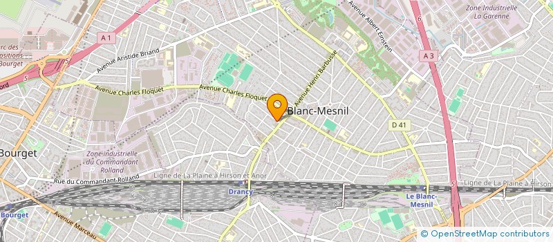 localisation de l'entreprise SONALYB à LE BLANC-MESNIL