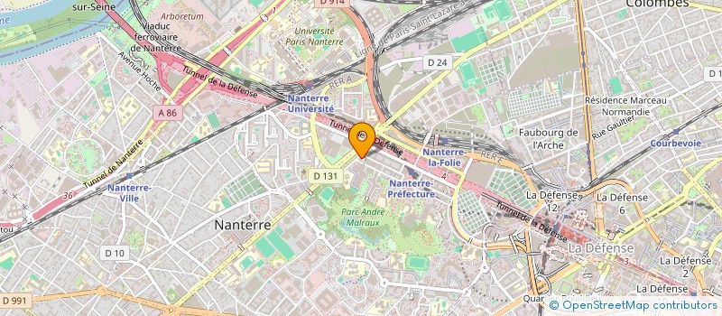 localisation de l'entreprise SONAN à NANTERRE