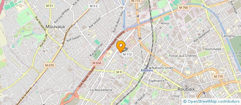 localisation de l'entreprise SONAPRO  ROUBAIX