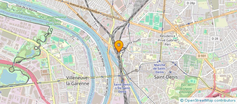 localisation de l'entreprise SONAR  SAINT-DENIS