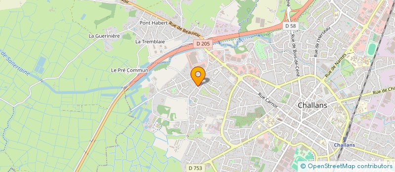 localisation de l'entreprise SONAR COMMUNICATION à CHALLANS