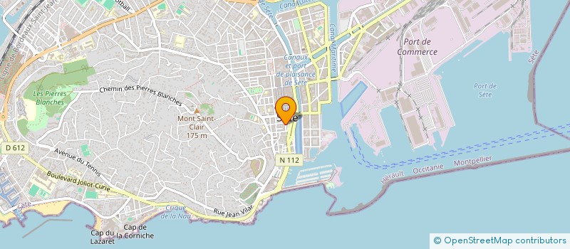 localisation de l'entreprise SONARA à SETE