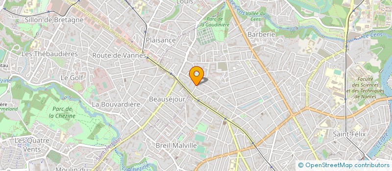 localisation de l'entreprise SONAREST à NANTES