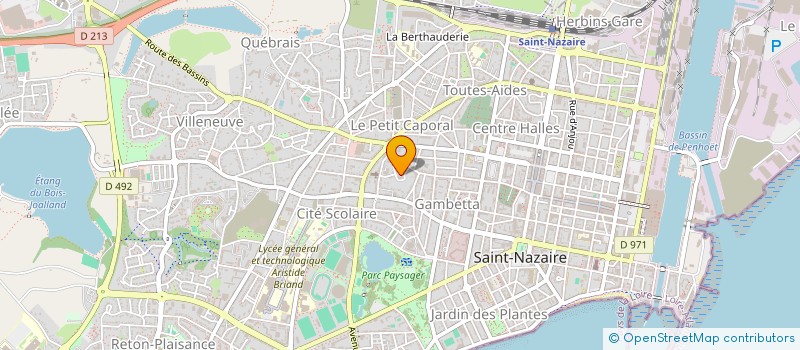 localisation de l'entreprise SONAREST  SAINT-NAZAIRE