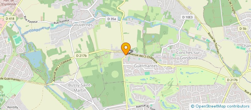 localisation de l'entreprise SONAT  GUERMANTES