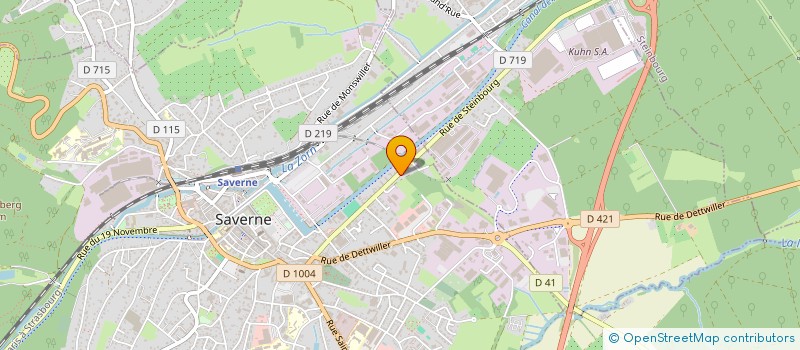 localisation de l'entreprise SONBAT  SAVERNE