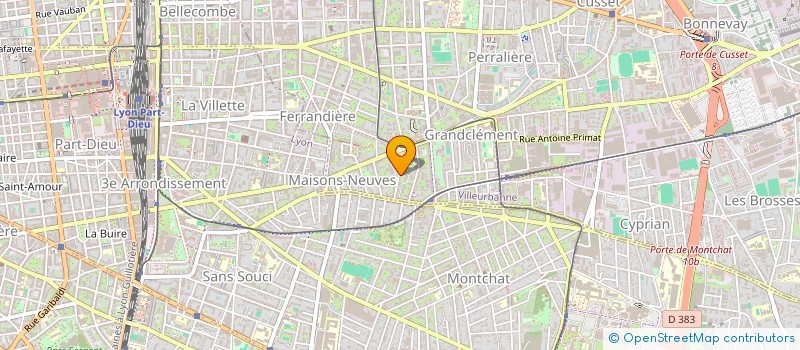 localisation de l'entreprise SONBELA  VILLEURBANNE