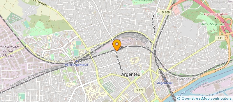 localisation de l'entreprise SONCLAIR à ARGENTEUIL