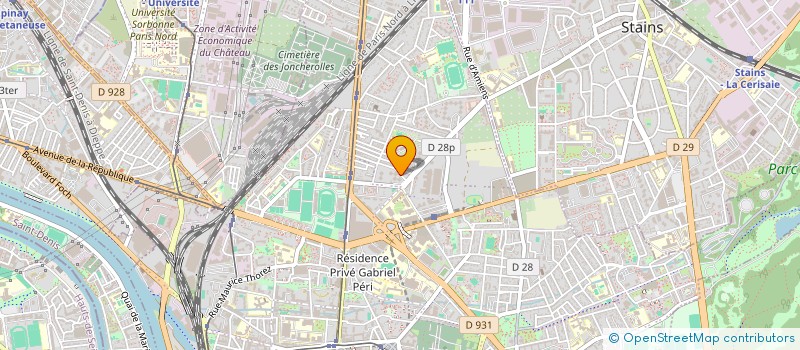 localisation de l'entreprise SONDAG ROUTINE à PIERREFITTE-SUR-SEINE