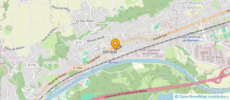 localisation de l'entreprise SONDAZ RENE ET MARTIN HENRI à MIRIBEL