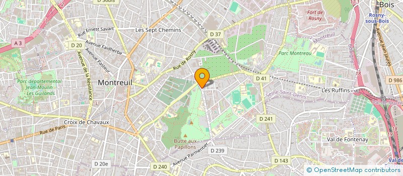 localisation de l'entreprise SONDOME à MONTREUIL