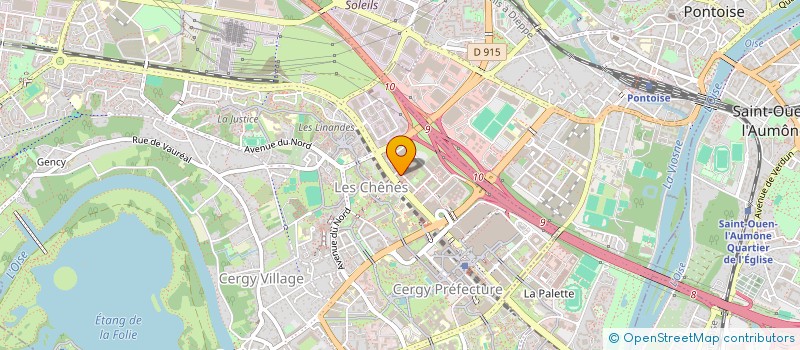 localisation de l'entreprise SONEAU  CERGY