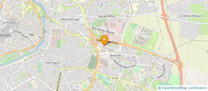 localisation de l'entreprise SONECO à POITIERS