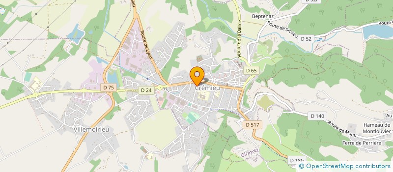 localisation de l'entreprise SONECO à CREMIEU