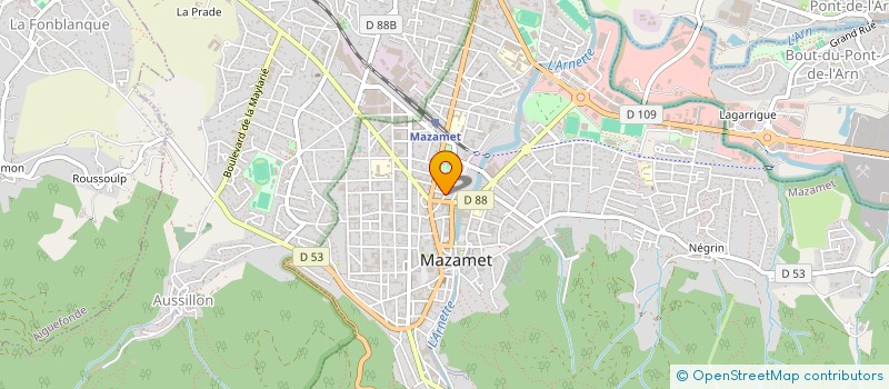 localisation de l'entreprise SONECO SOC NEG COUR PEAU CUIR à MAZAMET