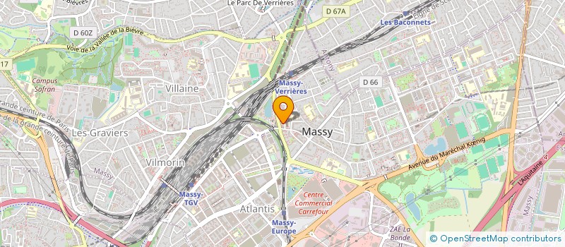 localisation de l'entreprise SONED à MASSY
