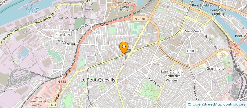 localisation de l'entreprise SONEFOR SOC NOUVELLE EXPL FORESTIERE à LE PETIT-QUEVILLY