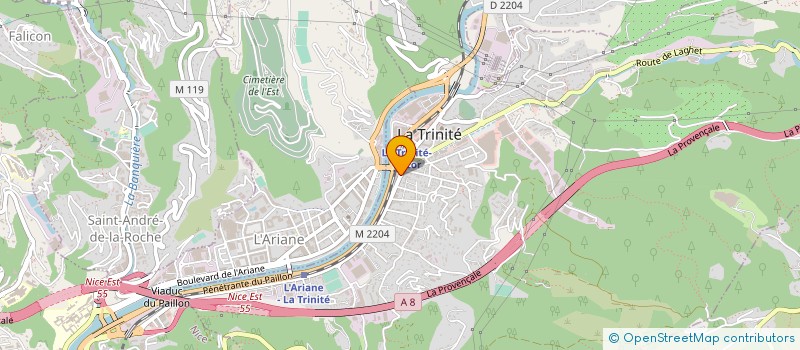 localisation de l'entreprise SONELEC MEDITERRANNEE à LA TRINITE