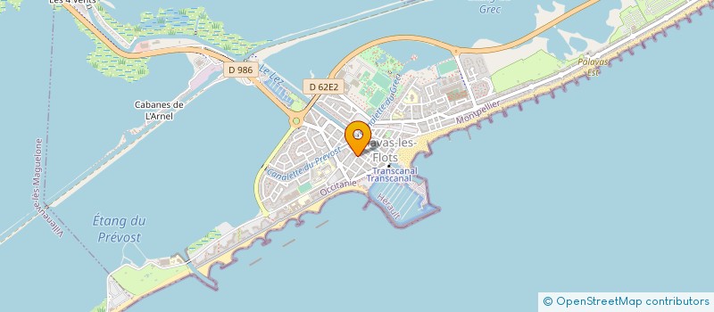 localisation de l'entreprise SONEP à PALAVAS-LES-FLOTS