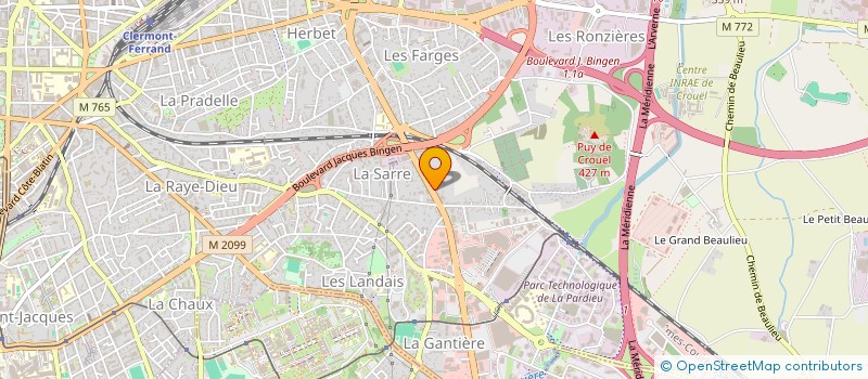 localisation de l'entreprise SONEPI à CLERMONT-FERRAND