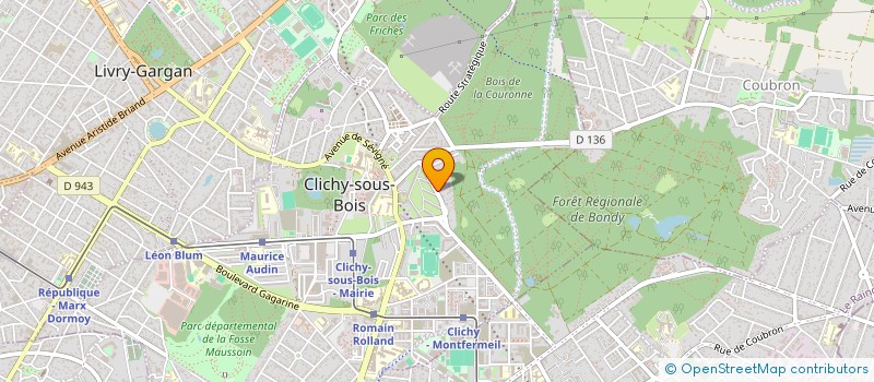 localisation de l'entreprise SONER à CLICHY-SOUS-BOIS