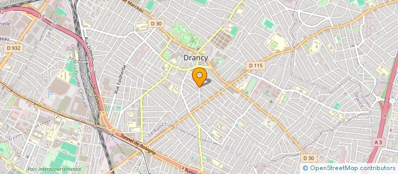 localisation de l'entreprise SONERAE à DRANCY