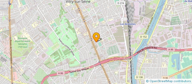 localisation de l'entreprise SONERES à VITRY-SUR-SEINE