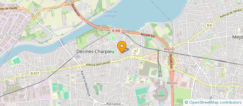 localisation de l'entreprise SONERHON  DECINES-CHARPIEU