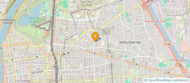 localisation de l'entreprise SONERLY  VILLEURBANNE