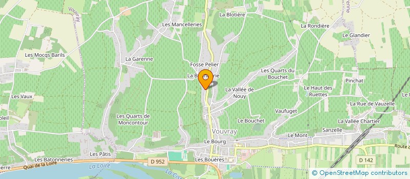 localisation de l'entreprise SONERVIA à VOUVRAY