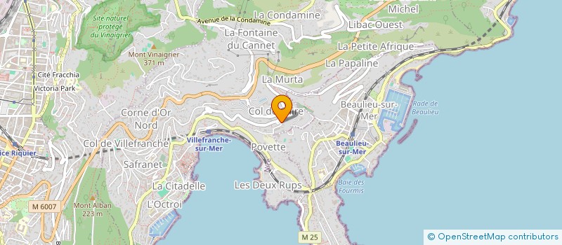 localisation de l'entreprise SONEVA à VILLEFRANCHE-SUR-MER
