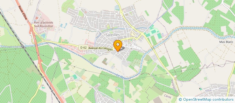 localisation de l'entreprise SONEX à SALEILLES