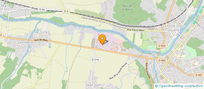 localisation de l'entreprise SONEX  SEPT-SORTS