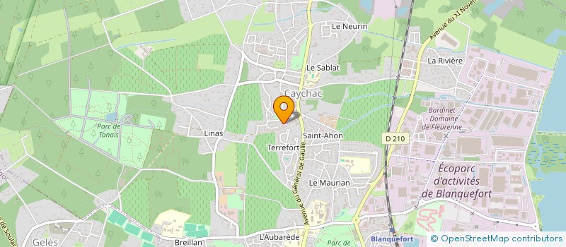localisation de l'entreprise SONFI à BLANQUEFORT