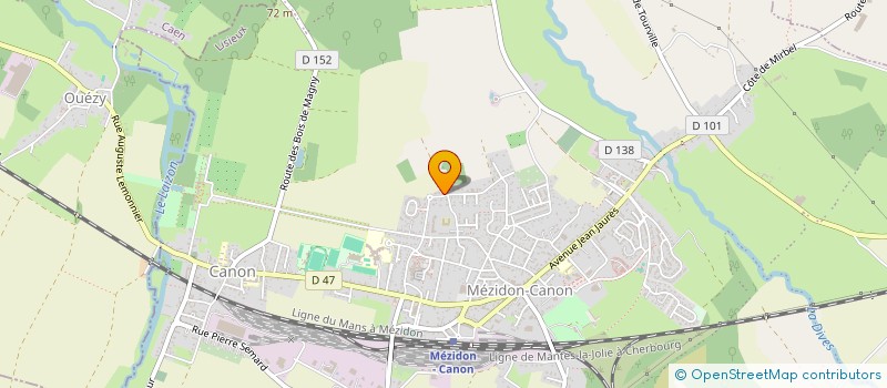 localisation de l'entreprise SONFRE  MEZIDON VALLEE D'AUGE