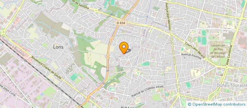 localisation de l'entreprise SONG ETUDES RECHERCHE  LONS