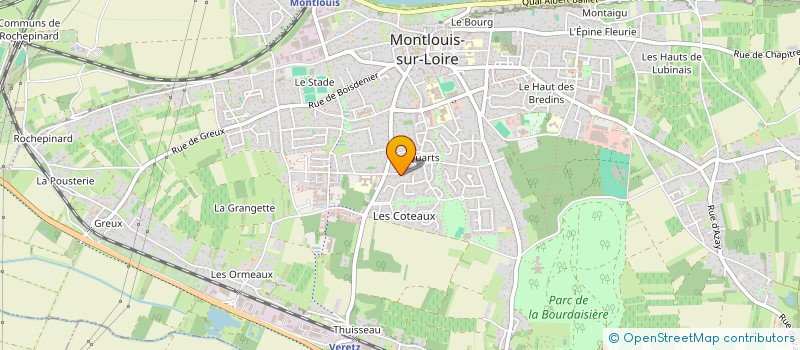 localisation de l'entreprise SONGE DES THES  MONTLOUIS-SUR-LOIRE