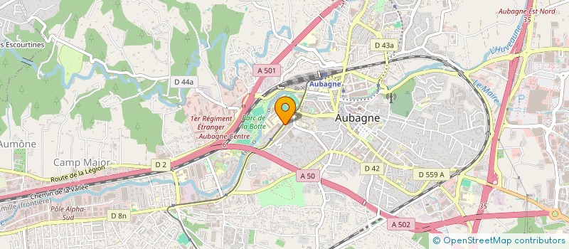 localisation de l'entreprise SONI à AUBAGNE