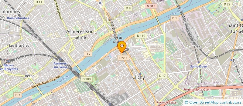 localisation de l'entreprise SONIA à CLICHY