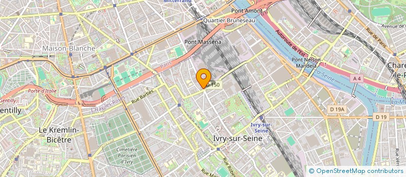 localisation de l'entreprise SONIA à IVRY-SUR-SEINE