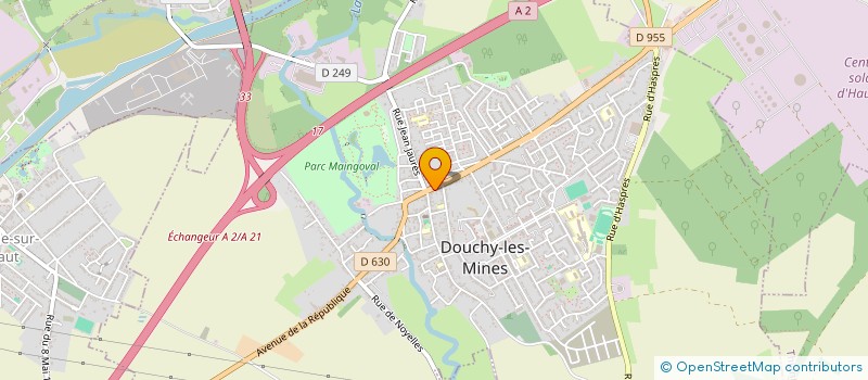localisation de l'entreprise SONIA à DOUCHY-LES-MINES