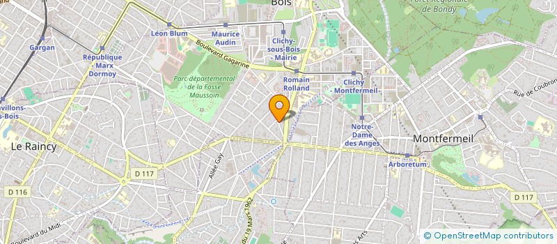 localisation de l'entreprise SONIA à CLICHY-SOUS-BOIS