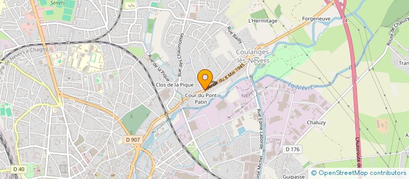 localisation de l'entreprise SONIA à COULANGES-LES-NEVERS