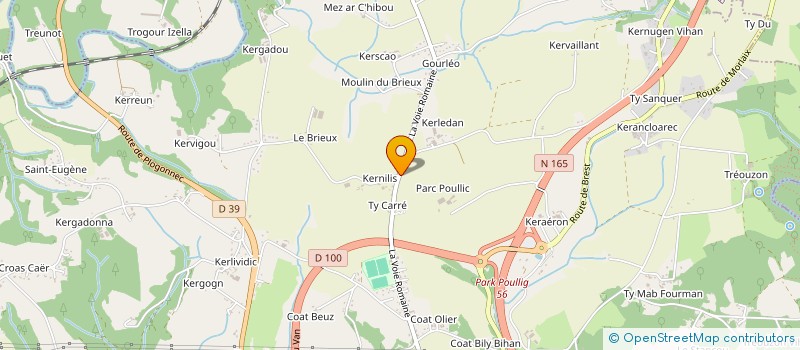 localisation de l'entreprise SONIA BRUSAU-CUELLO  QUIMPER