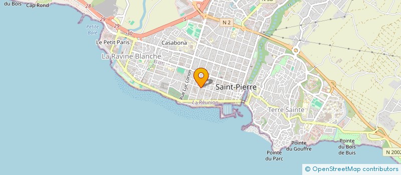 localisation de l'entreprise SONIA COIFFURE à SAINT-PIERRE