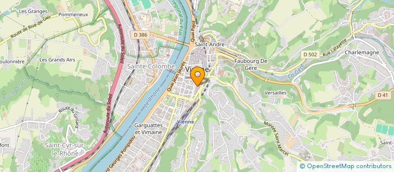 localisation de l'entreprise SONIA ET SIGRID à VIENNE