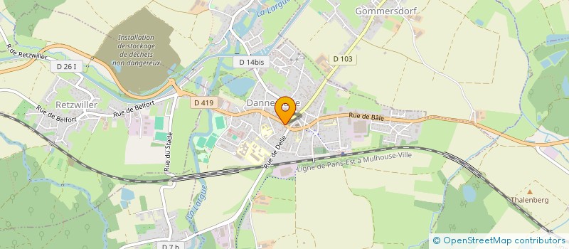 localisation de l'entreprise SONIA & FFF  DANNEMARIE